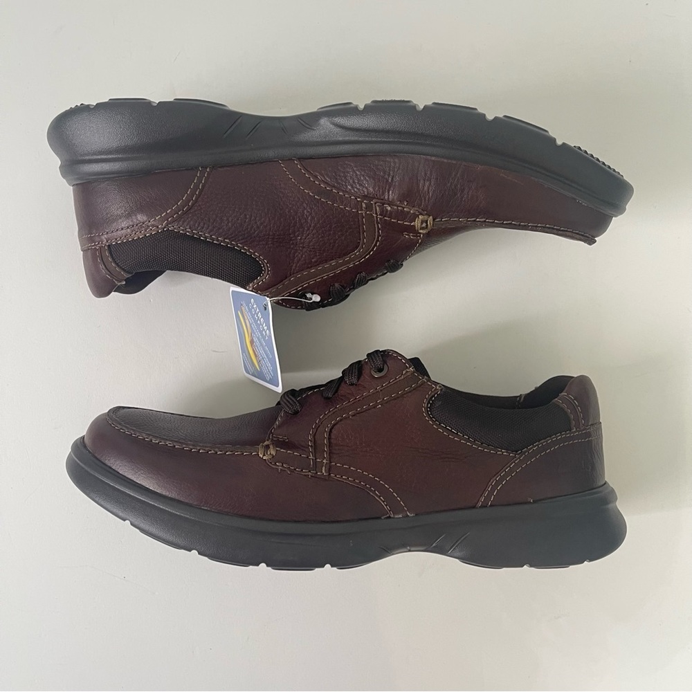 Clarks Mens Bradley Vibe Moc Toe Sneaker In Tan Tumble - New In Box -Reemoly - Picture 8 of 16